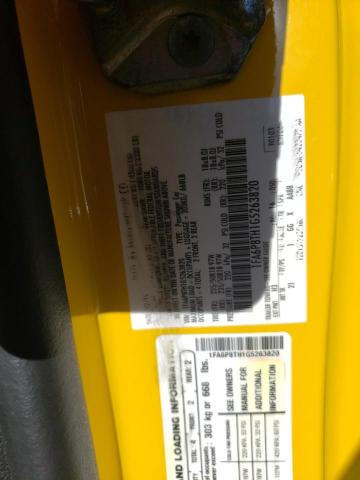 2016 Ford Mustang VIN: 1FA6P8TH1G5263820 Lot: 58529794