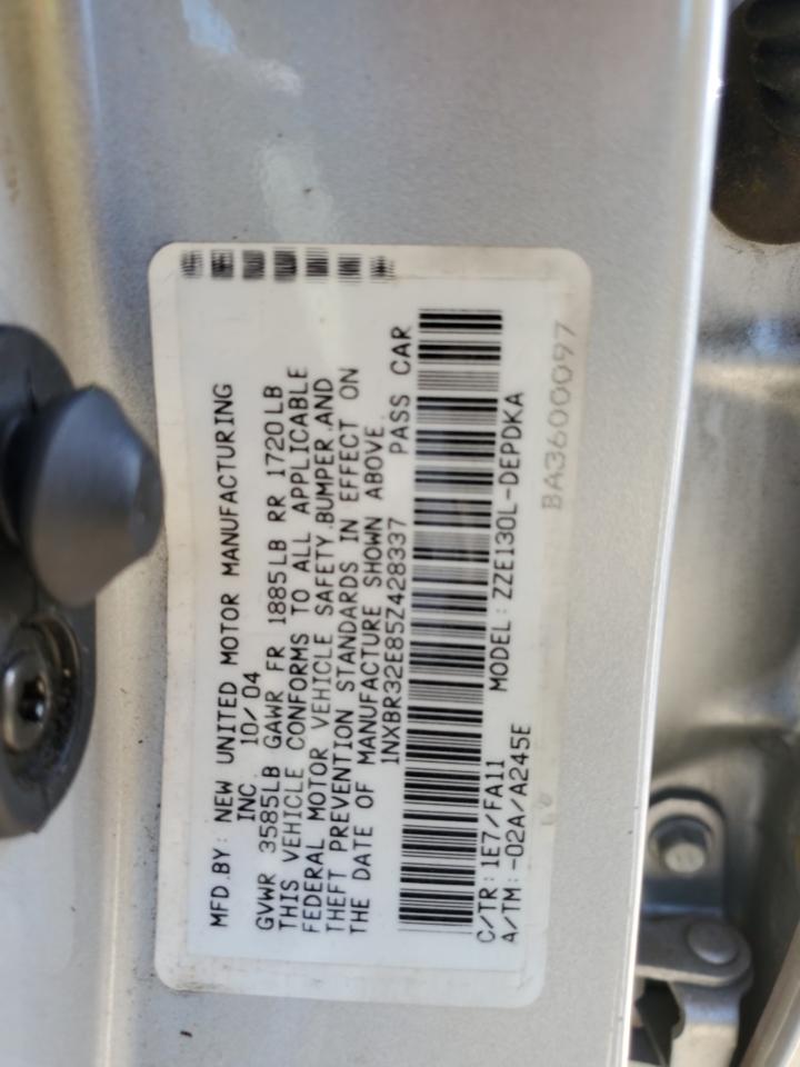 1NXBR32E85Z428337 2005 Toyota Corolla Ce