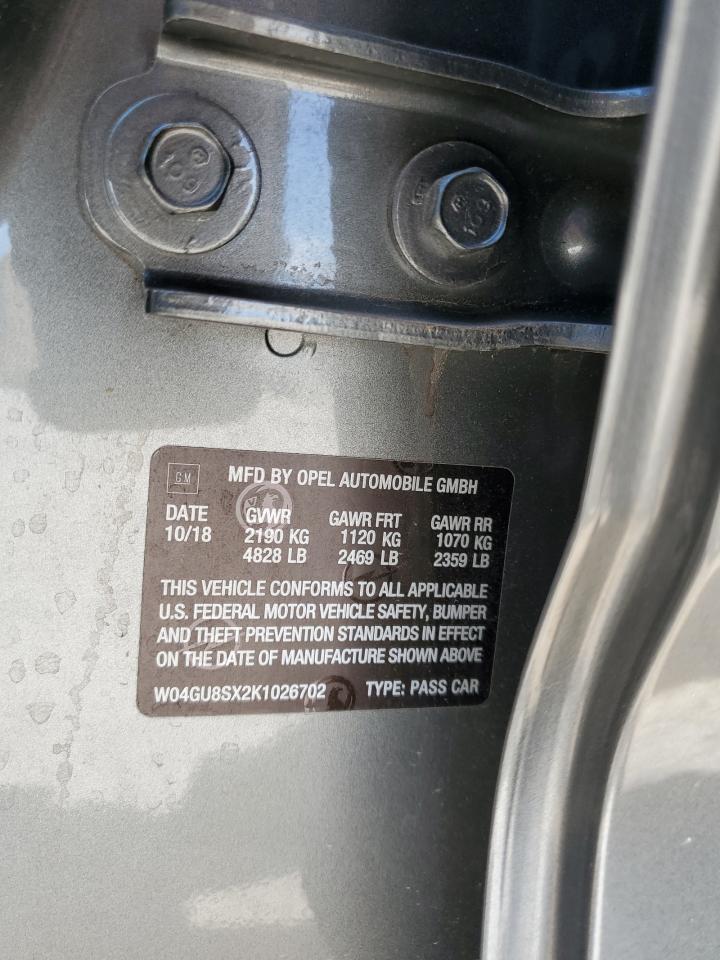 W04GU8SX2K1026702 2019 Buick Regal Tourx Preferred