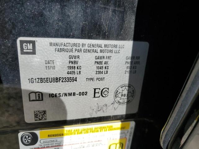 2011 Chevrolet Malibu Ls VIN: 1G1ZB5EU8BF233594 Lot: 61138254