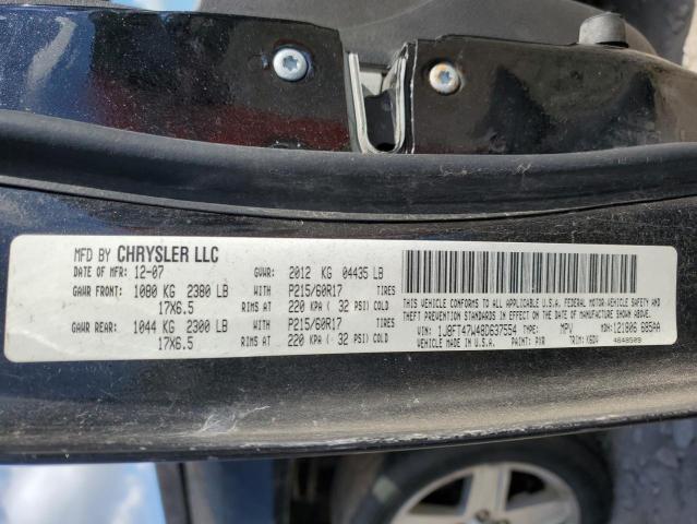 2008 Jeep Compass Sport VIN: 1J8FT47W48D637554 Lot: 57785504