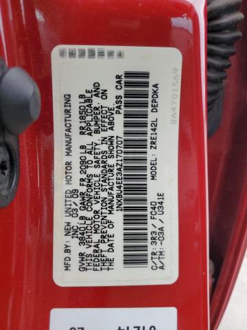 2010 Toyota Corolla Base VIN: 1NXBU4EE3AZ170707 Lot: 59745164