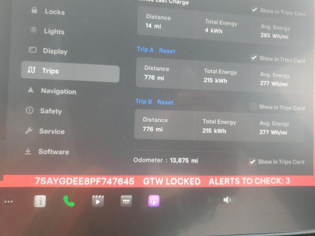 2023 TESLA MODEL Y - 7SAYGDEE8PF747645