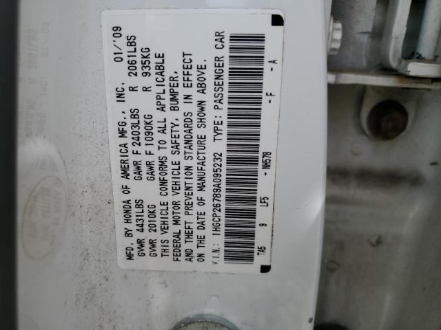 1HGCP26789A095232 2009 Honda Accord Ex