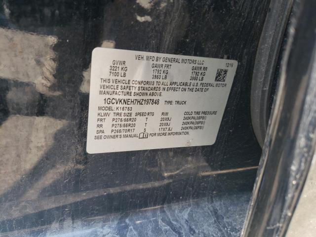 2017 CHEVROLET SILVERADO - 1GCVKNEH7HZ197848