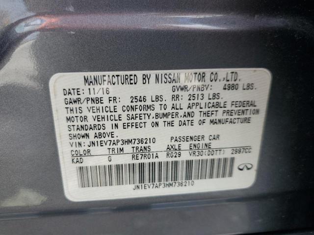 2017 INFINITI Q50 PREMIU - JN1EV7AP3HM736210