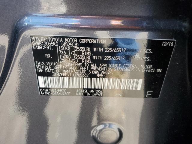 2017 Toyota Rav4 Le VIN: JTMZFREV1HJ705362 Lot: 58532754