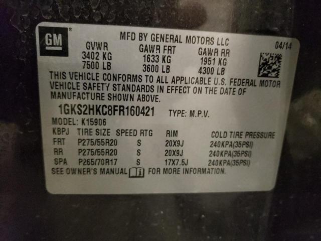 2015 GMC YUKON XL K - 1GKS2HKC8FR160421