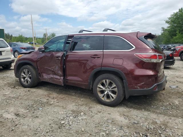 VIN 5TDJKRFH5ES013847 2014 Toyota Highlander, Xle no.2