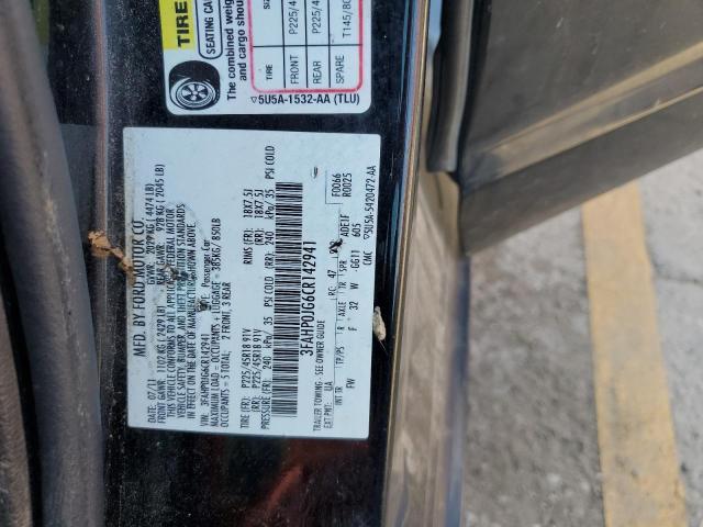 2012 Ford Fusion Sel VIN: 3FAHP0JG6CR142941 Lot: 60175144