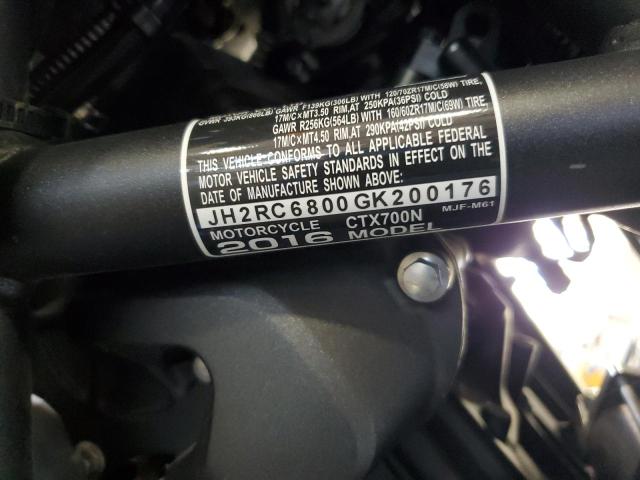 2016 HONDA CTX700 N JH2RC6800GK200176