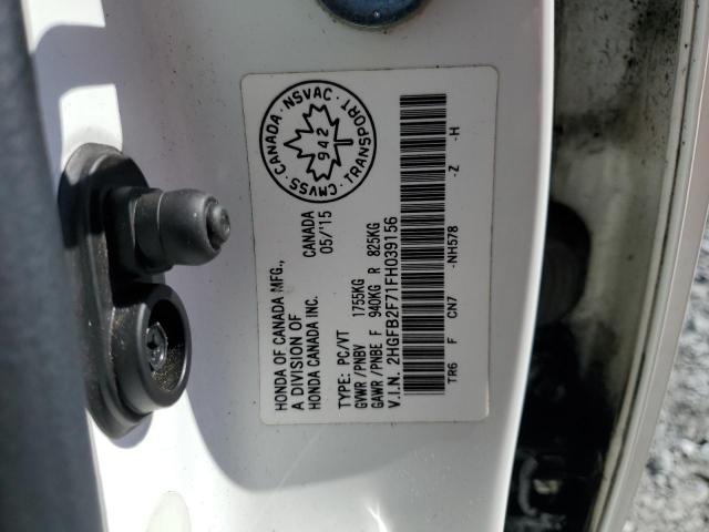 2015 HONDA CIVIC SE 2HGFB2F71FH039156