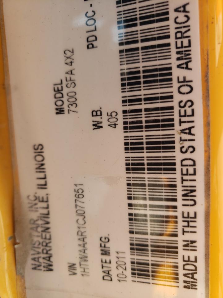 1HTWAAAR1CJ077651 2012 International 7000 7300