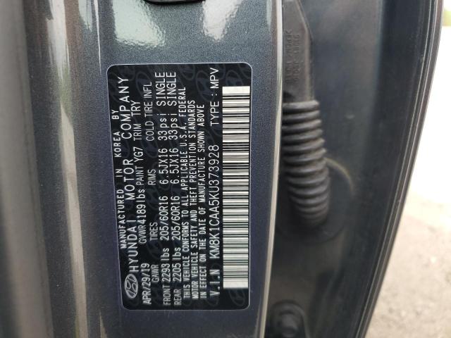 2019 Hyundai Kona Se VIN: KM8K1CAA5KU373928 Lot: 57572144