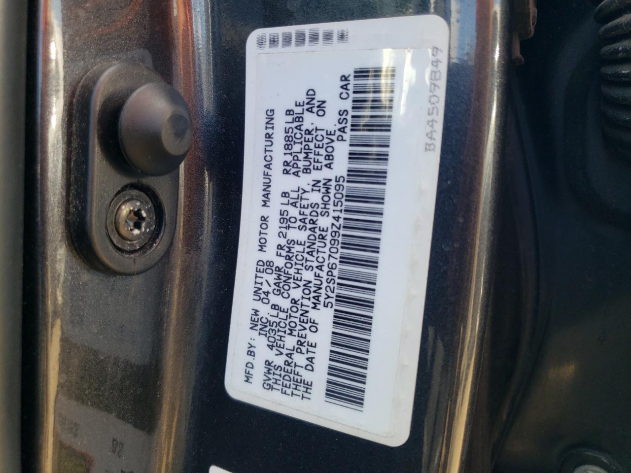 5Y2SP67099Z415095 2009 Pontiac Vibe