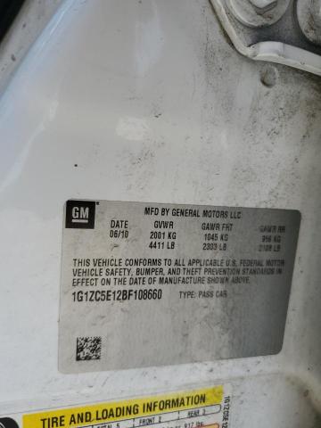 2011 Chevrolet Malibu 1Lt VIN: 1G1ZC5E12BF108660 Lot: 59755994