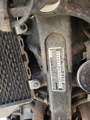 2017 HONDA CRF1000 JH2SD0455HK100458