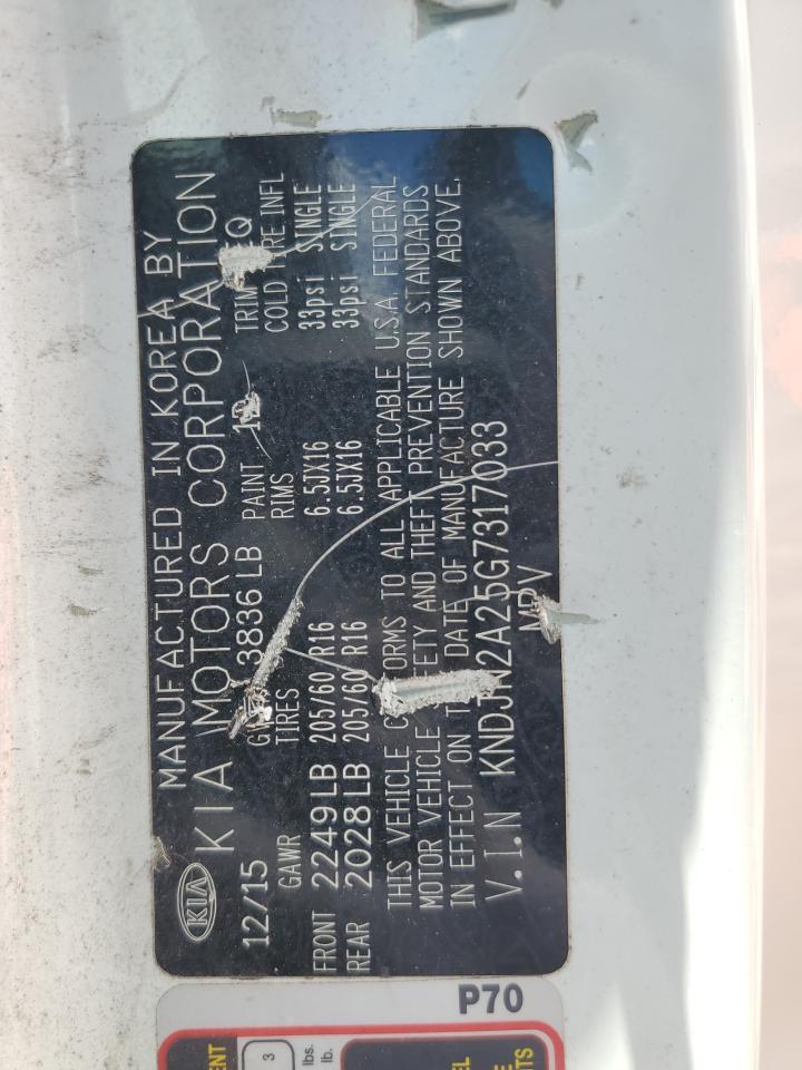 KNDJN2A25G7317033 2016 Kia Soul