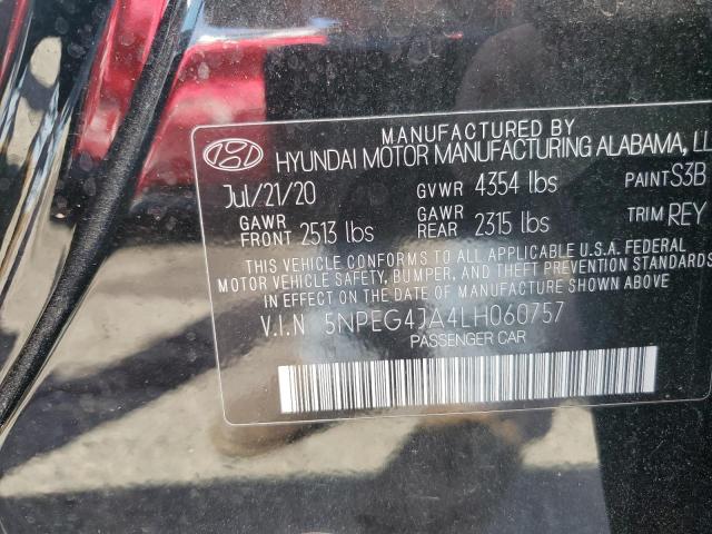 2020 Hyundai Sonata Se VIN: 5NPEG4JA4LH060757 Lot: 60291354