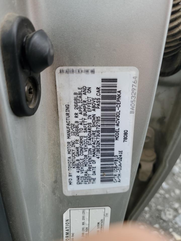 4T1BE32K73U672785 2003 Toyota Camry Le