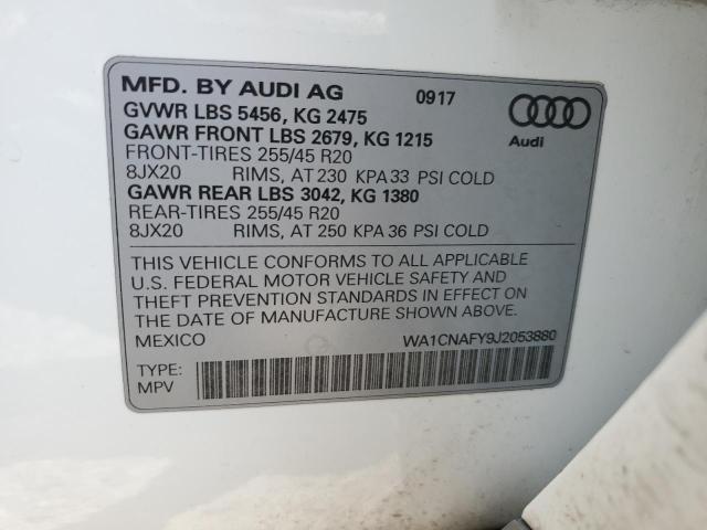 VIN WA1CNAFY9J2053880 2018 Audi Q5, Prestige no.13