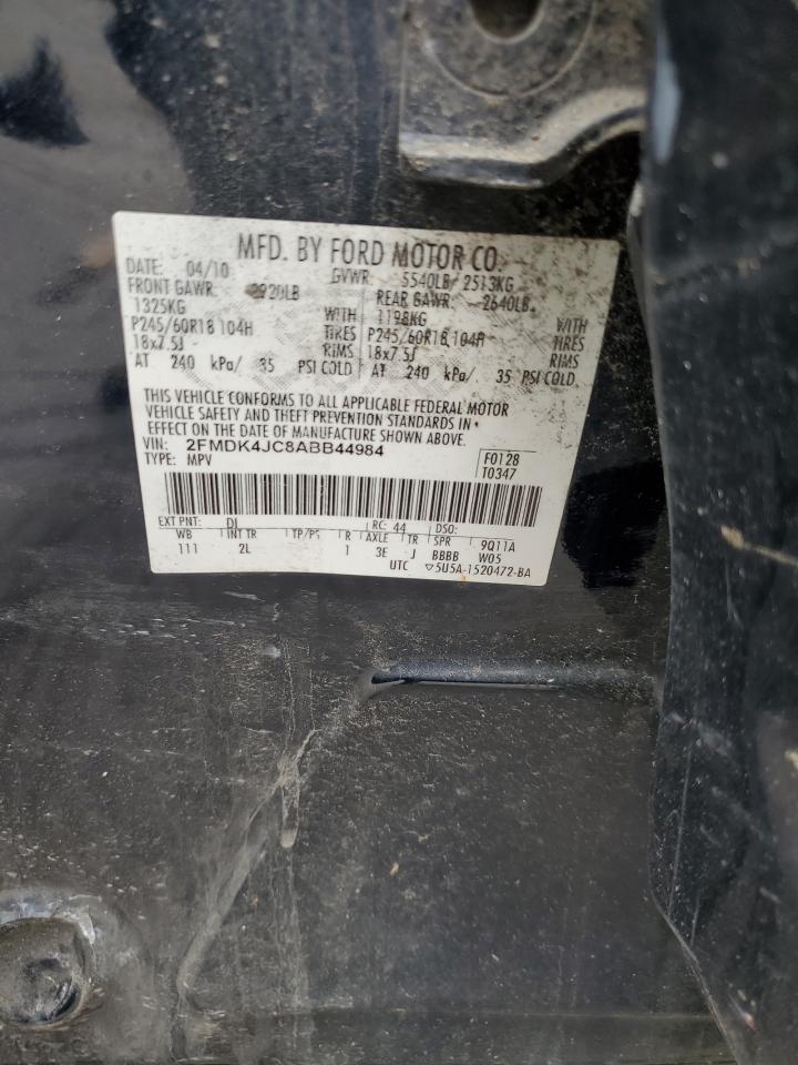 2FMDK4JC8ABB44984 2010 Ford Edge Sel