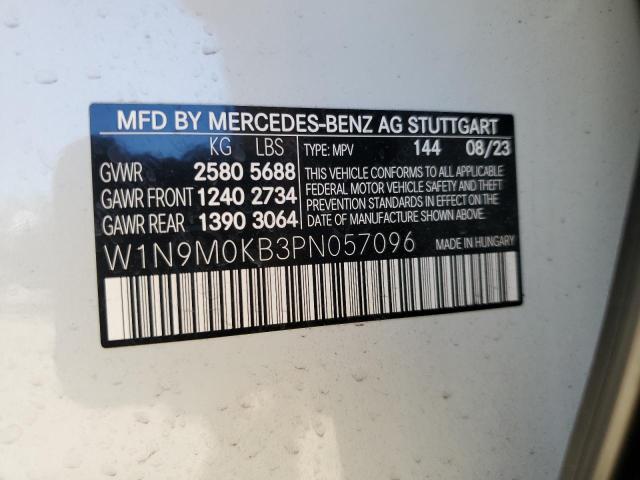 2023 Mercedes-Benz Eqb 300 4Matic VIN: W1N9M0KB3PN057096 Lot: 56963164