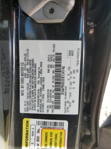 VIN 3FA6P0HD3ER154146 2014 Ford Fusion, SE no.12