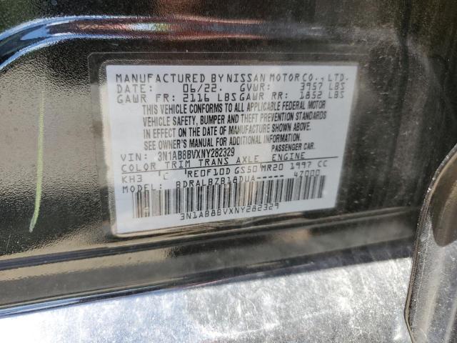2022 Nissan Sentra S VIN: 3N1AB8BVXNY282329 Lot: 60809614