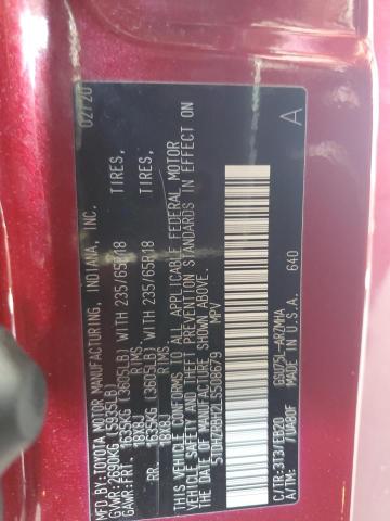 2020 TOYOTA HIGHLANDER - 5TDHZRBH2LS508679