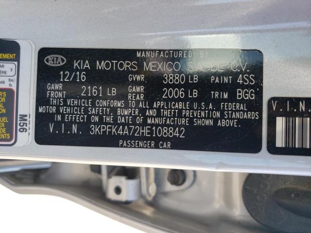 3KPFK4A72HE108842 2017 KIA FORTE - Image 12