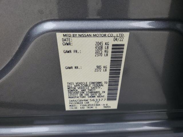 2022 Nissan Leaf S VIN: 1N4AZ1BV4NC563377 Lot: 58966584