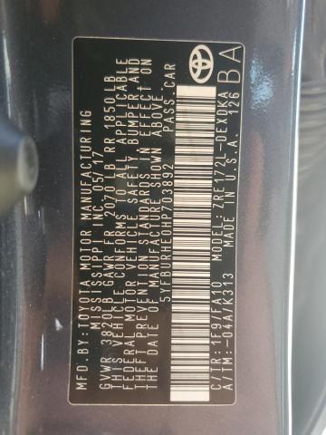 2017 TOYOTA COROLLA L - 5YFBURHE0HP703892
