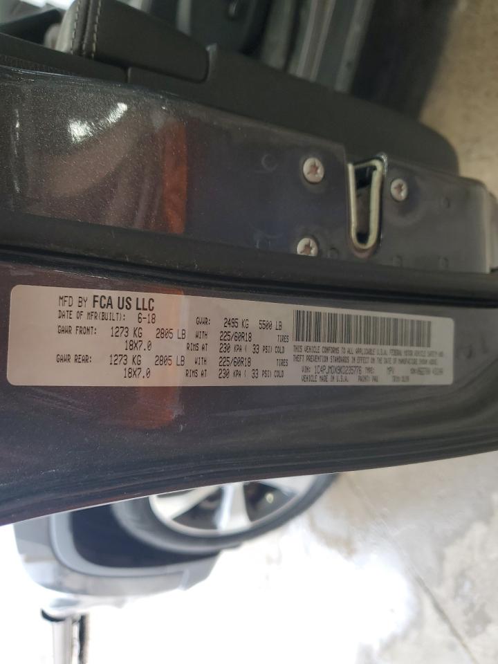 1C4PJMDX9KD235776 2019 Jeep Cherokee Limited