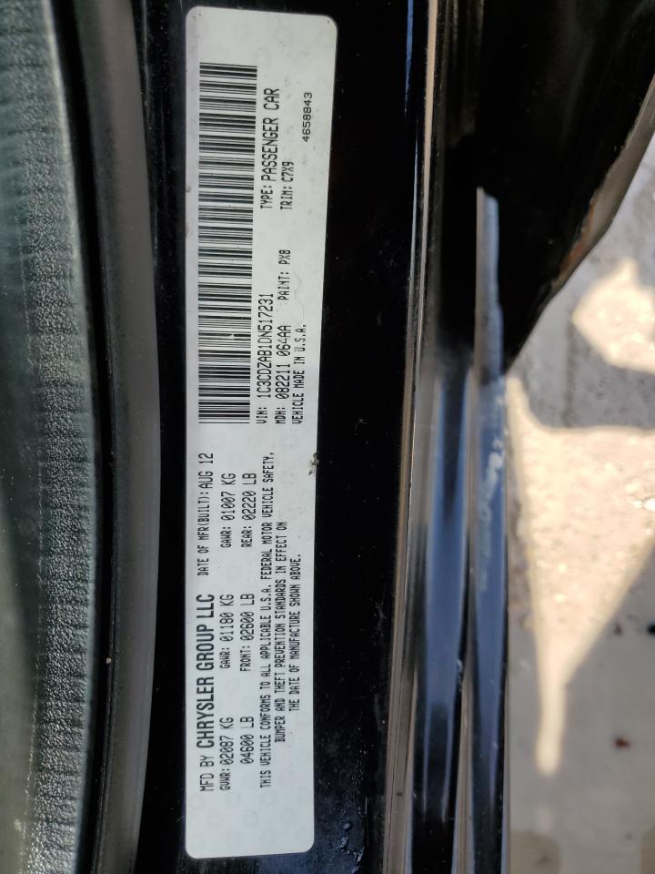 1C3CDZAB1DN517231 2013 Dodge Avenger Se