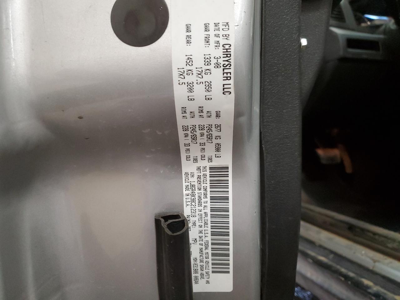 1J8GR48K98C212318 2008 Jeep Grand Cherokee Laredo