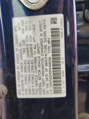 2HKRW2H55HH646344 2017 Honda Cr-V Ex