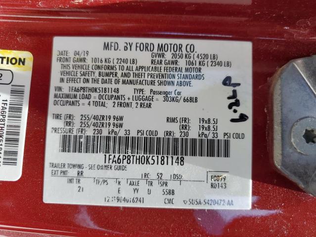 1FA6P8TH0K5181148 2019 Ford Mustang