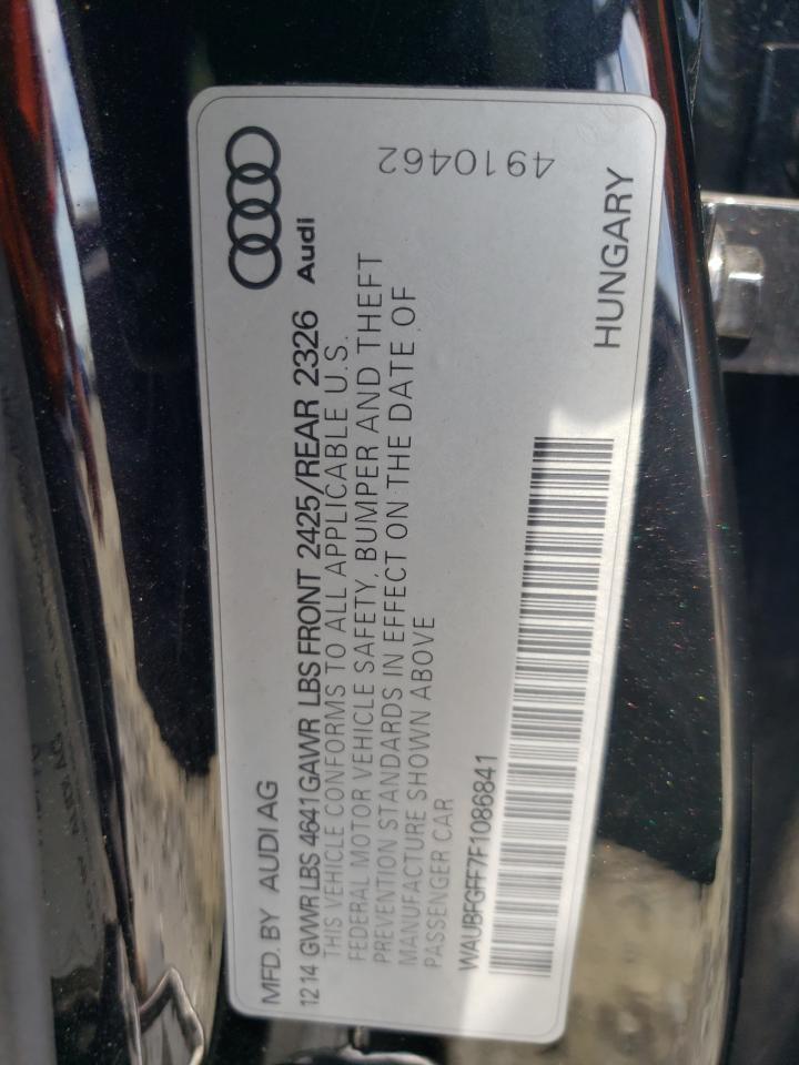 WAUBFGFF7F1086841 2015 Audi S3 Premium Plus