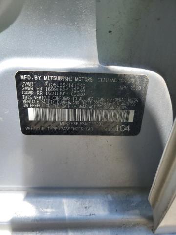 2018 Mitsubishi Mirage G4 Es VIN: ML32F3FJ9JHF13233 Lot: 59056984