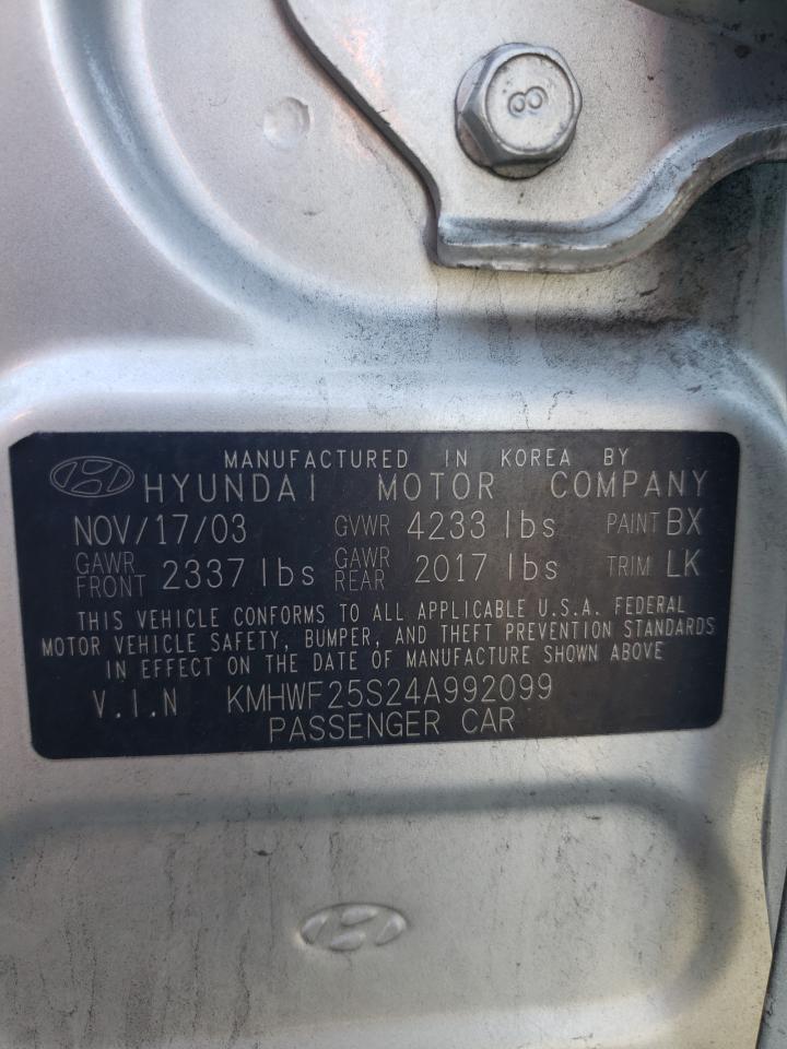 KMHWF25S24A992099 2004 Hyundai Sonata Gl
