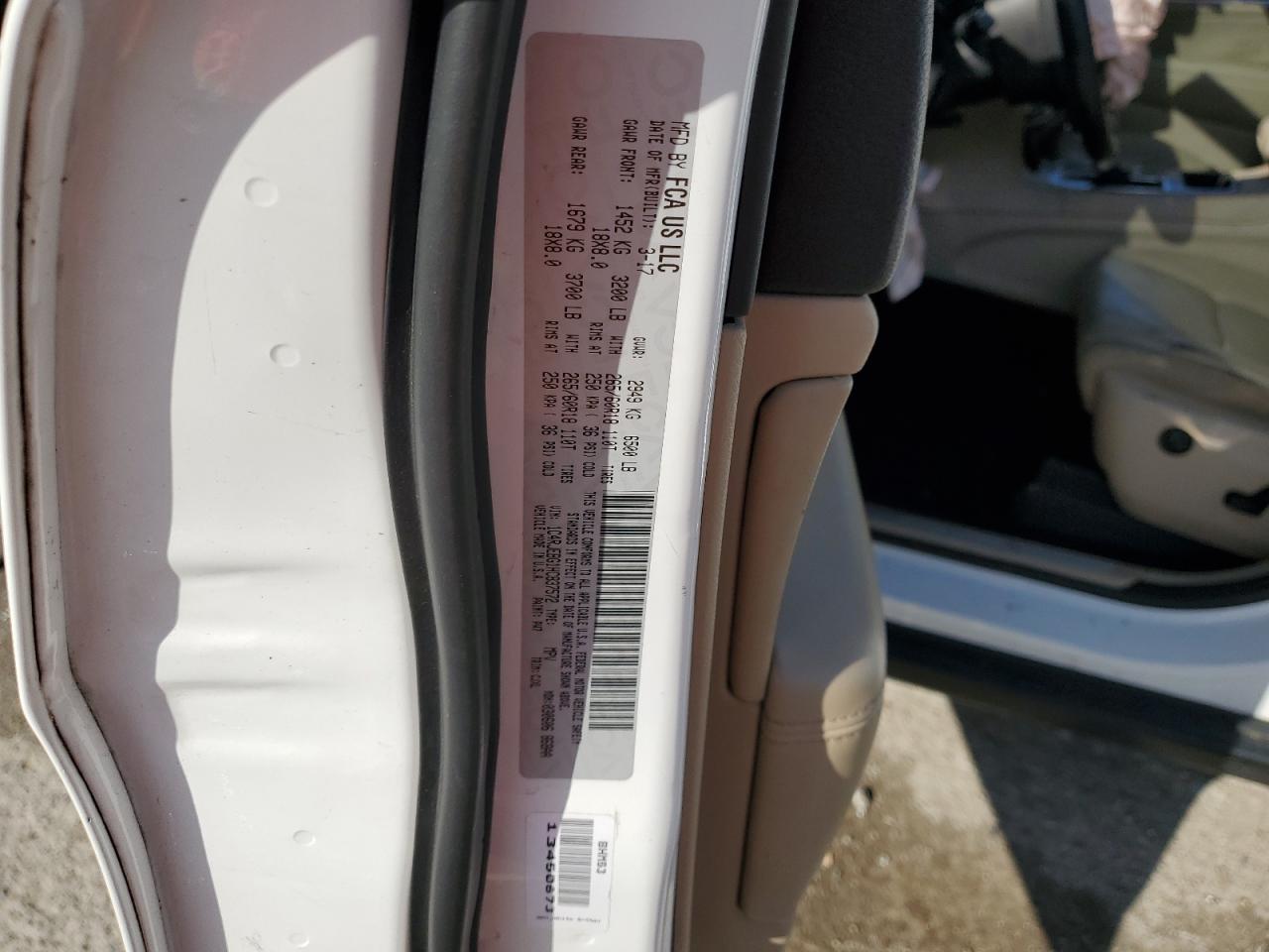 1C4RJEBG1HC837572 2017 Jeep Grand Cherokee Limited