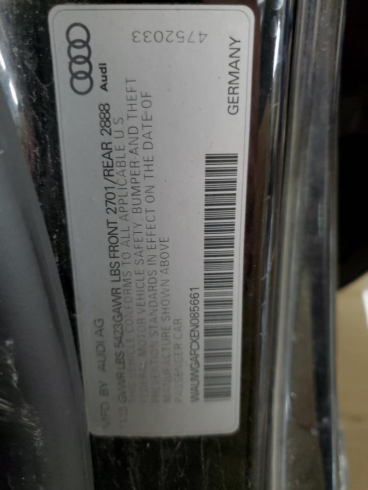 WAUWGAFCXEN085661 2014 Audi A7 Premium Plus