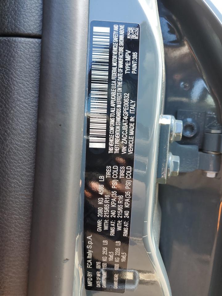 ZACCJBAT4GPE00632 2016 Jeep Renegade Sport