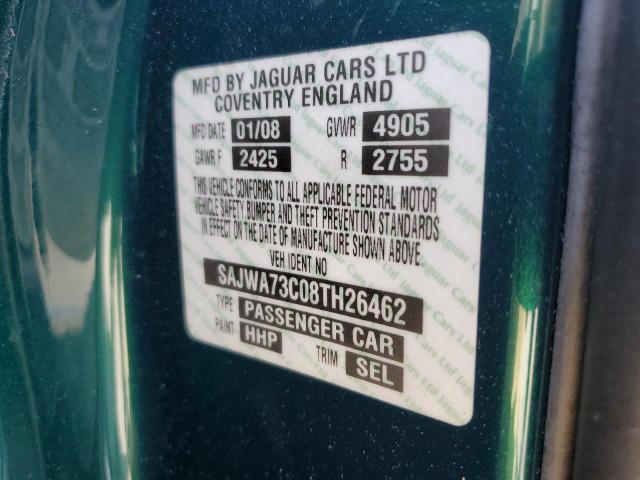 2008 Jaguar Xjr VIN: SAJWA73C08TH26462 Lot: 57447624