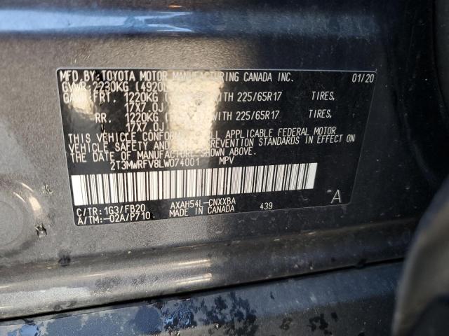 2020 TOYOTA RAV4 LE - 2T3MWRFV8LW074001