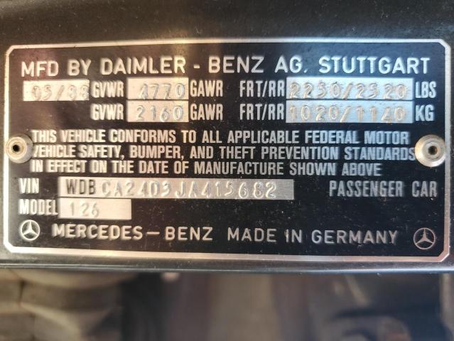 WDBCA24D3JA415682 1988 Mercedes-Benz 300 Se