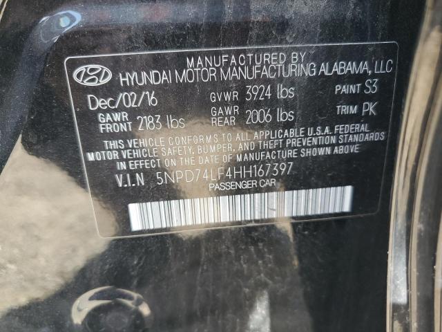 5NPD74LF4HH167397 2017 HYUNDAI ELANTRA - Image 12