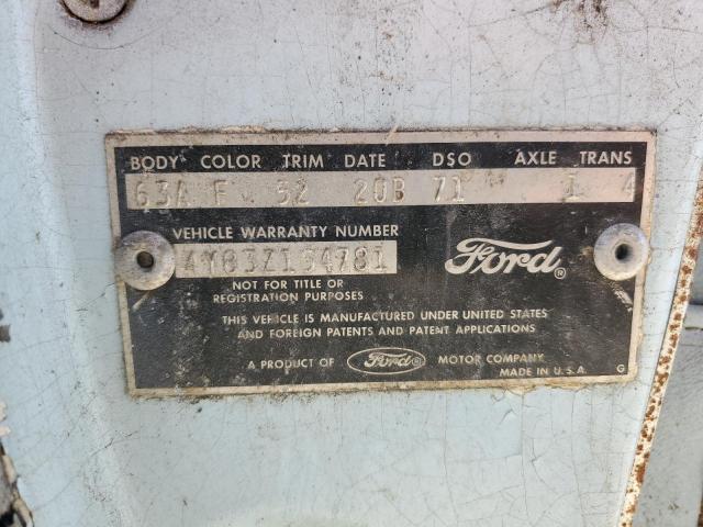 1964 Ford Thunderbir VIN: 4Y83Z154781 Lot: 59401724