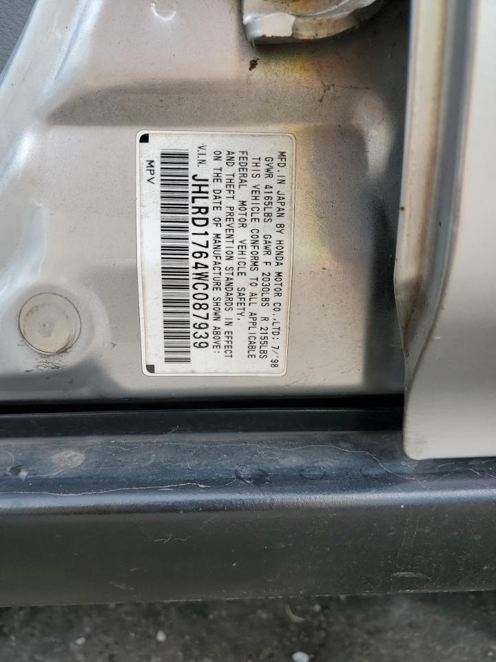 JHLRD1764WC087939 1998 Honda Cr-V Ex